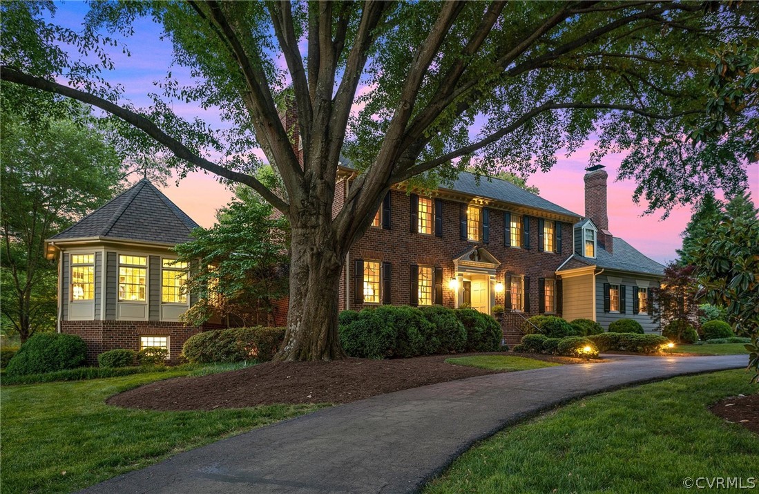 5960 Springfield Road Glen Allen, VA 23060 - Photo 45 of 50 Exterior front photo at twilight includes view of