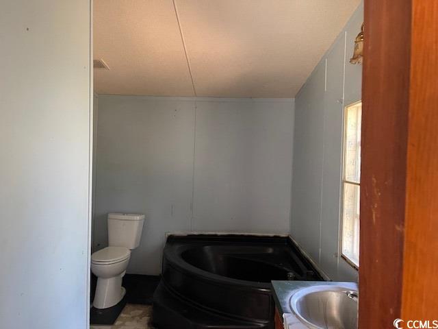 344 Sonny Road Gresham, SC 29546 - Photo 9 of 14 Bathroom featuring vanity, toilet, and a tub