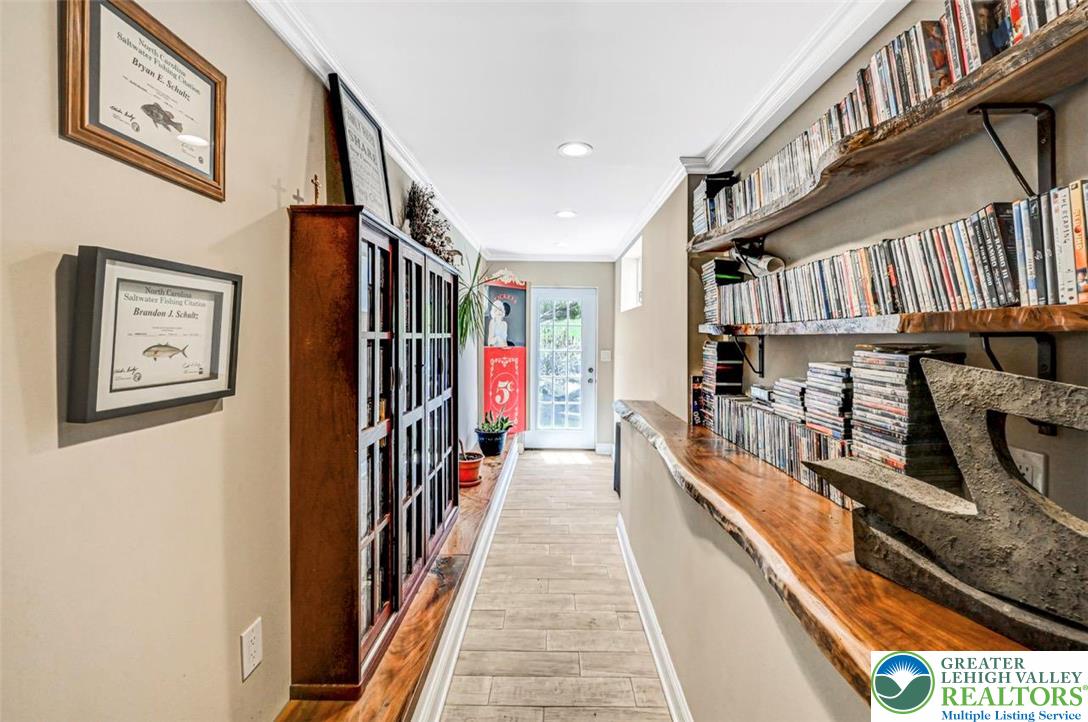 1284 Burger Hollow Road Effort, PA 18330 - Photo 71 of 100 Library w/ Walnut Shelving