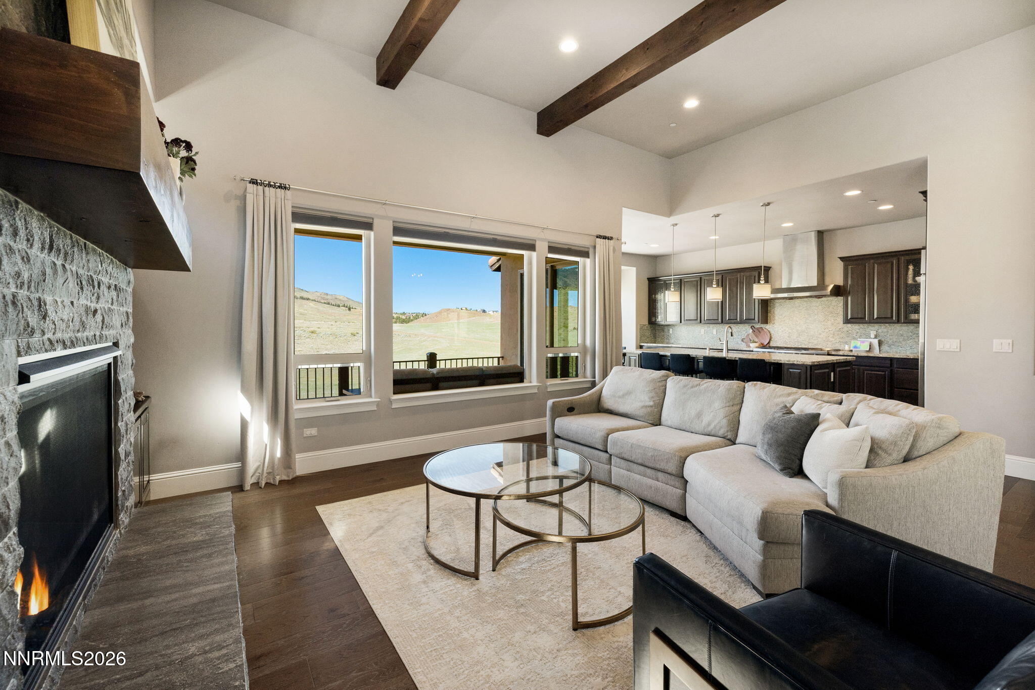 3172 Vista Favoloso Reno, NV 89519 - Photo 17 of 71 a living room with furniture and a fireplace