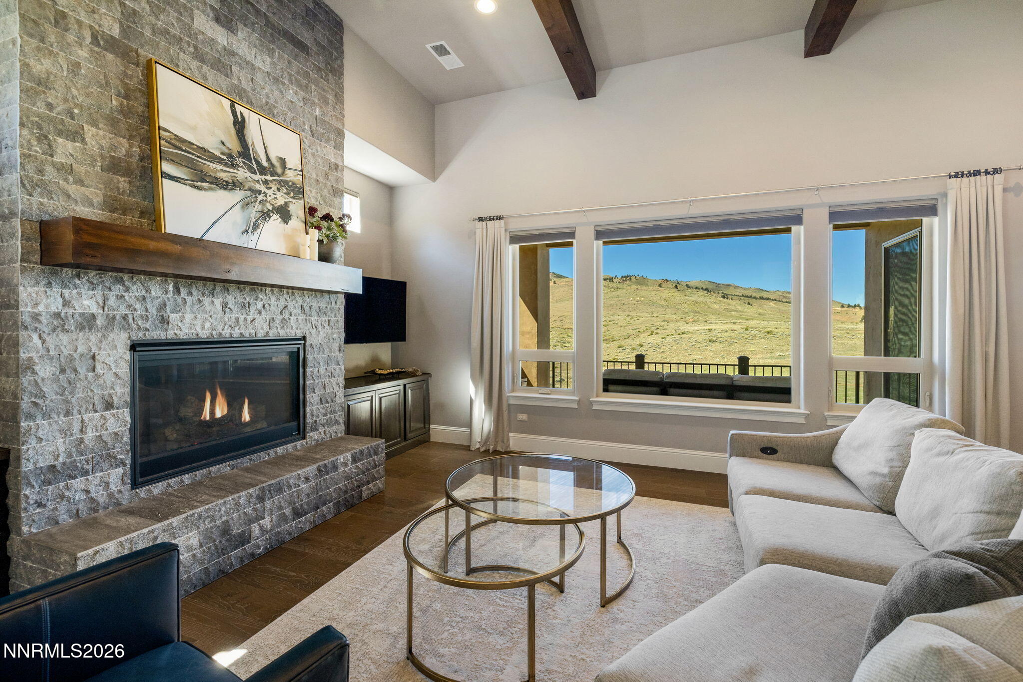 3172 Vista Favoloso Reno, NV 89519 - Photo 18 of 71 a living room with furniture and a fireplace