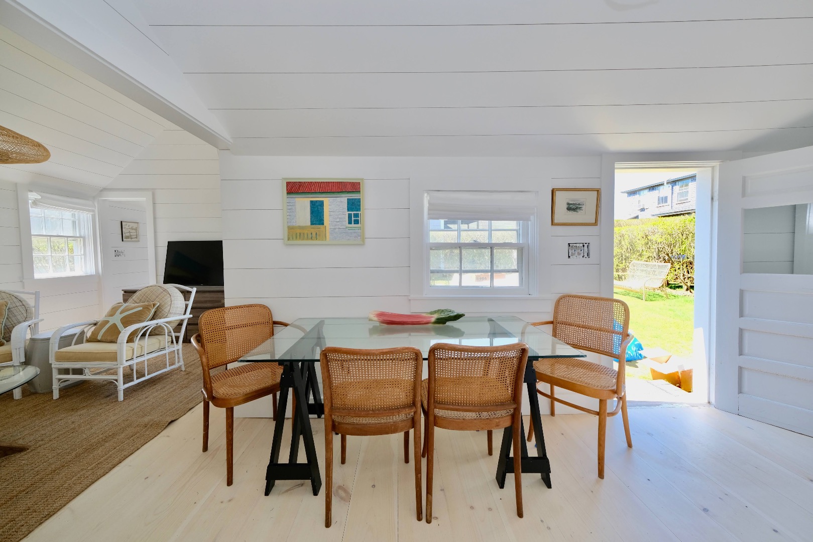 4 Cabot Lane Nantucket, MA 02554 - Photo 10 of 16 a view of a livingroom with furniture and a flat screen tv