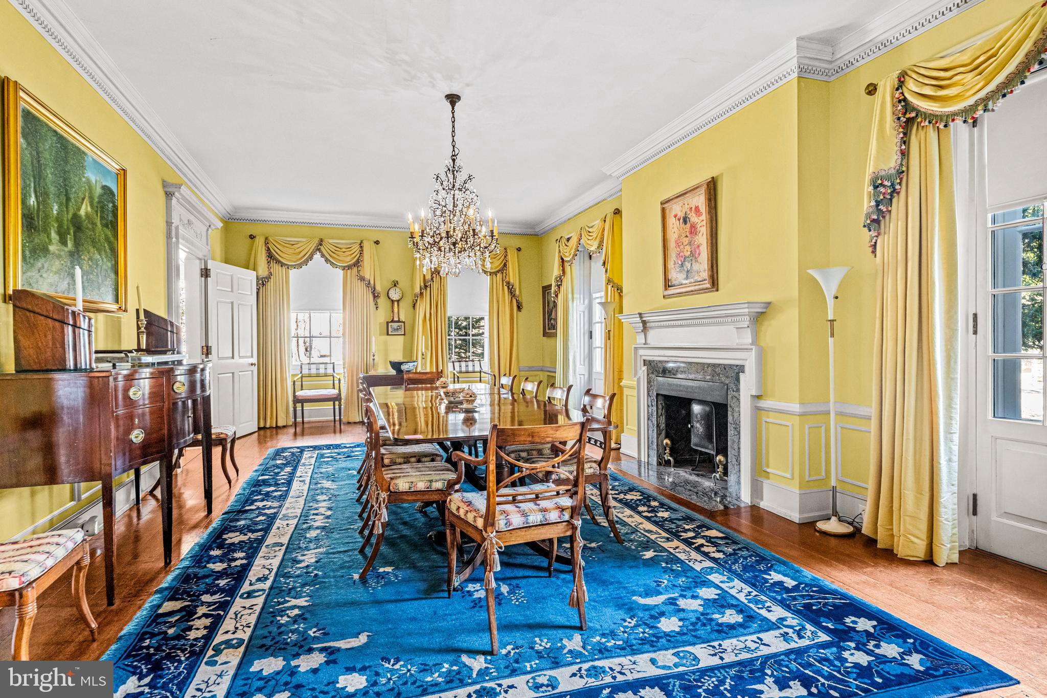 705 Church Road Villanova, PA 19085 - Photo 19 of 54 a living room with furniture and a fireplace