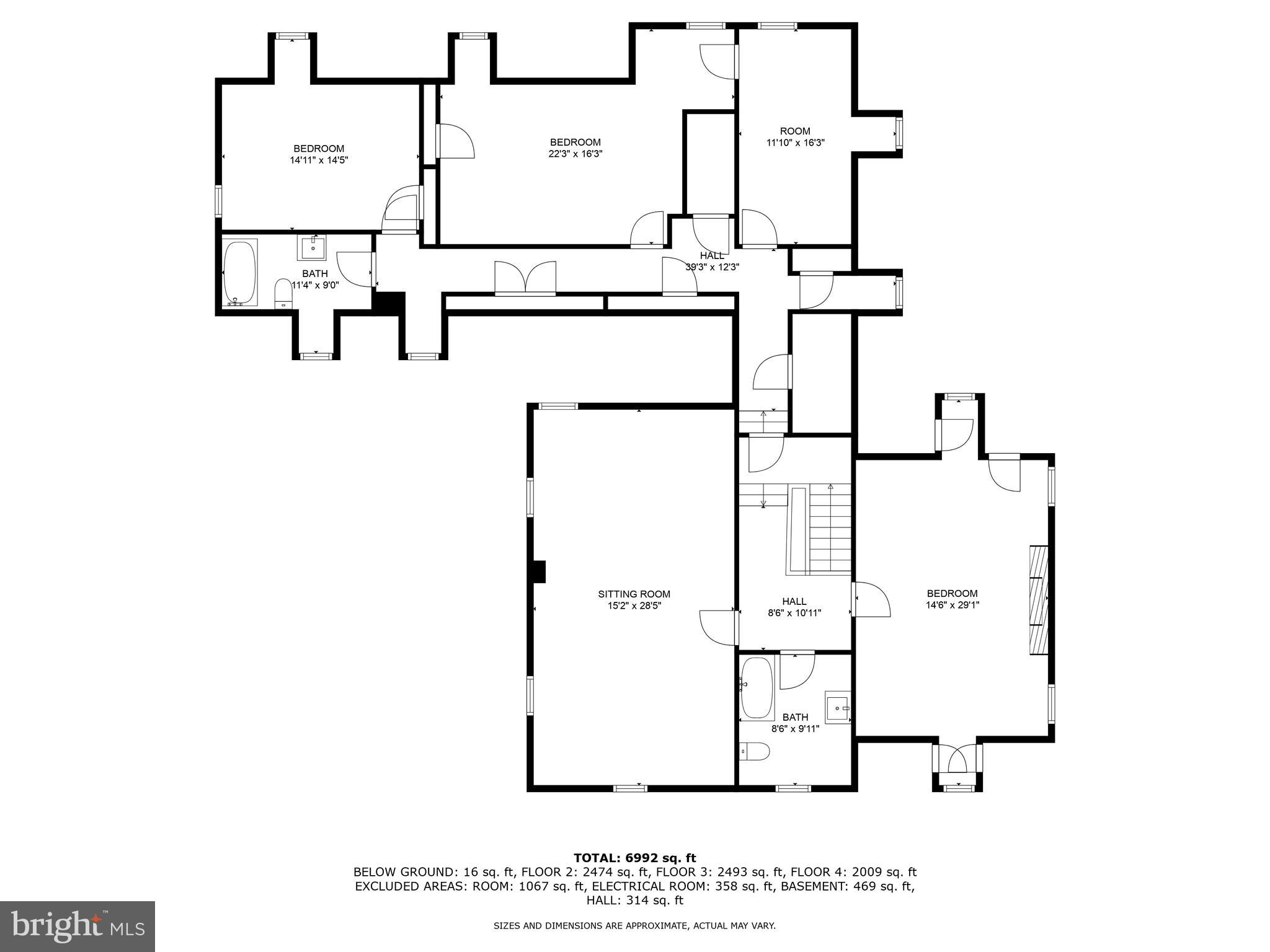 705 Church Road Villanova, PA 19085 - Photo 53 of 54 a picture of floor plan