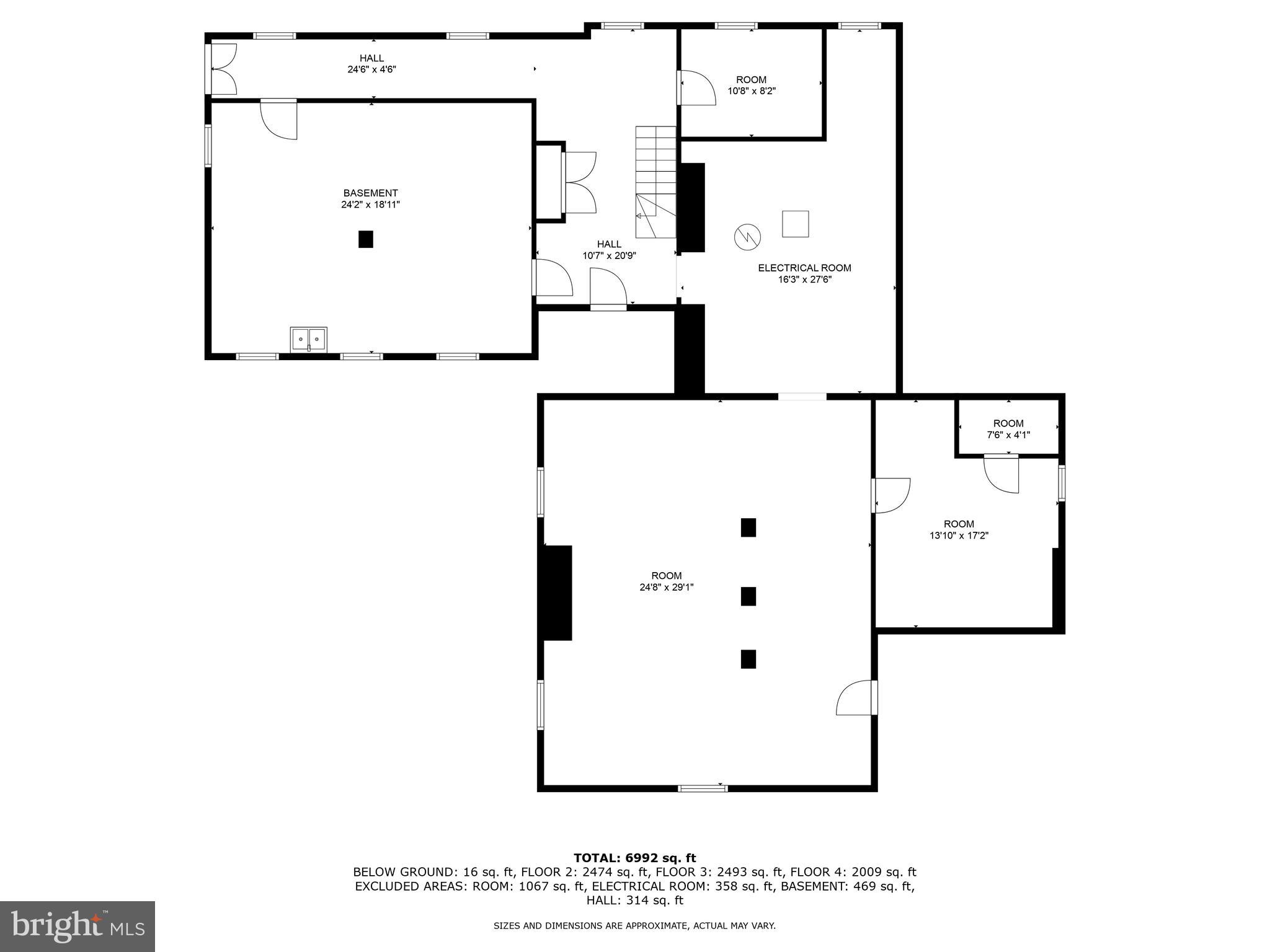705 Church Road Villanova, PA 19085 - Photo 54 of 54 lower level (basement) floor plan