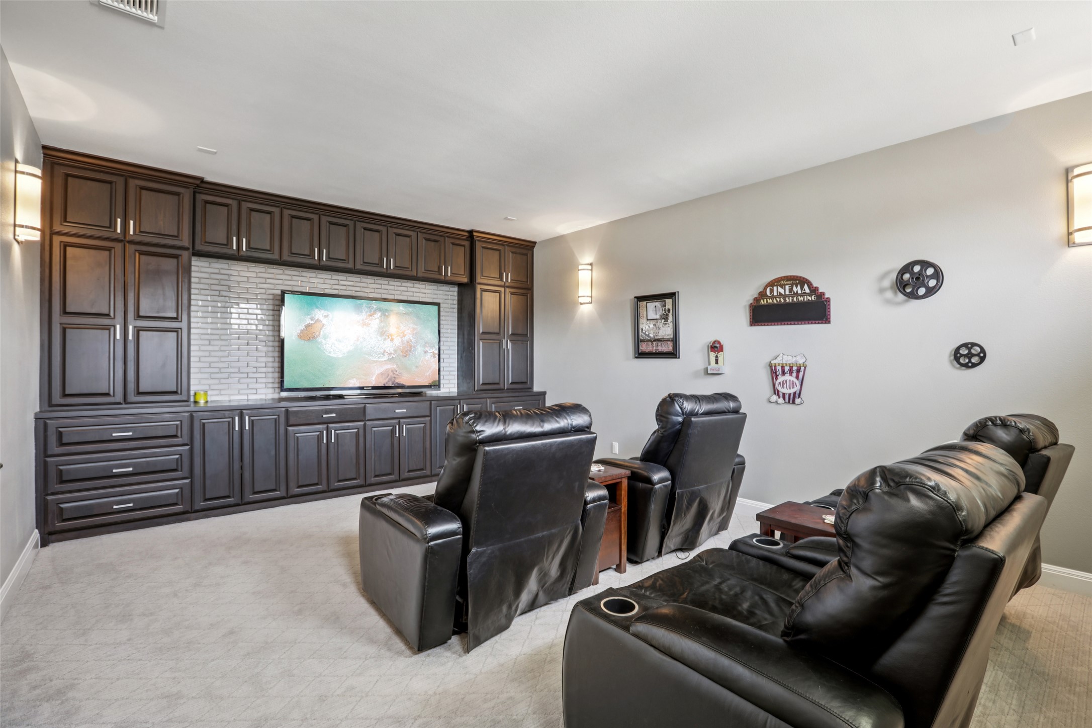 1000 Jonathan Cove Georgetown, TX 78628 - Photo 23 of 40 Media room w/ wall to wall built-in storage