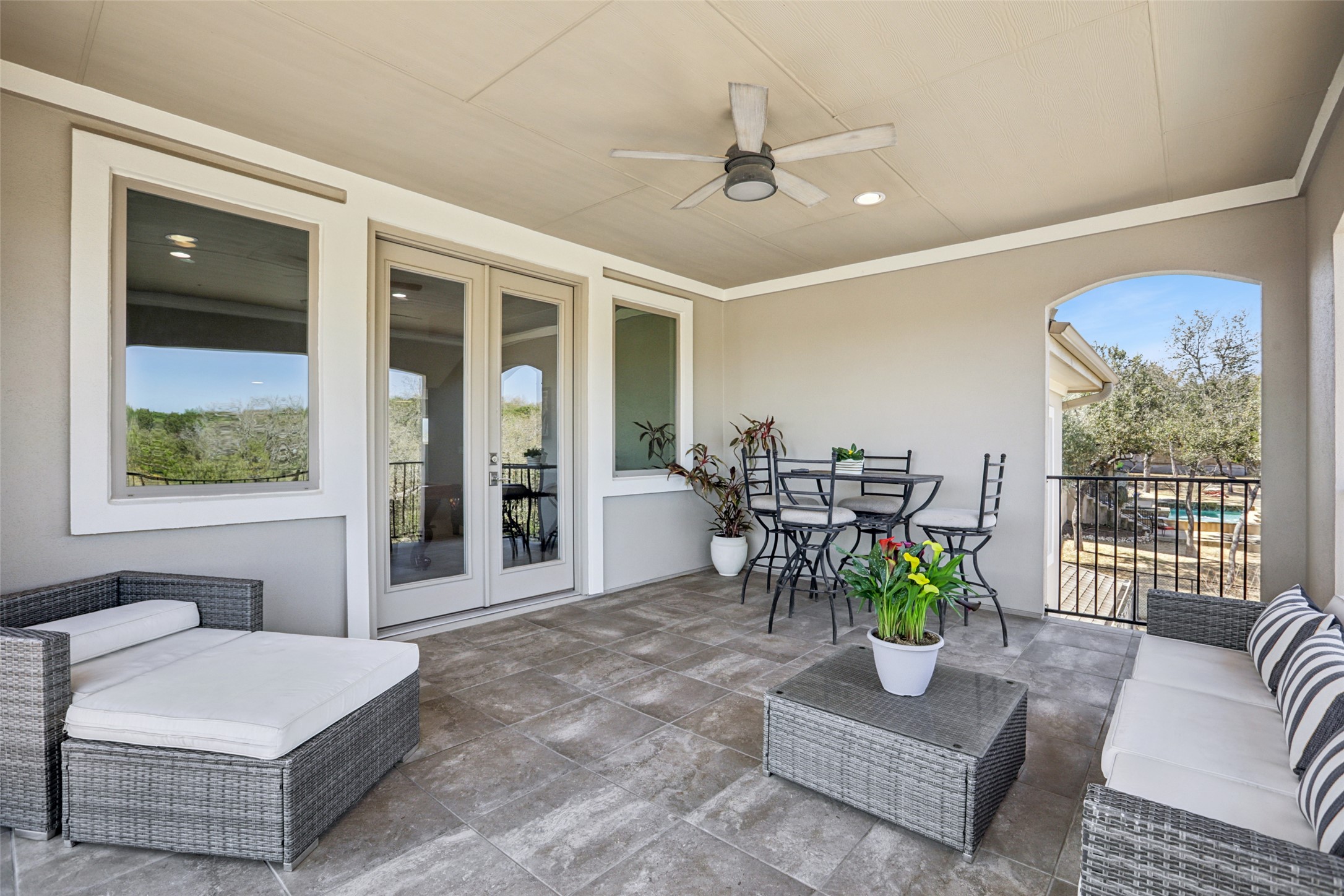 1000 Jonathan Cove Georgetown, TX 78628 - Photo 27 of 40 Upper level balcony overlooking treed & pool views