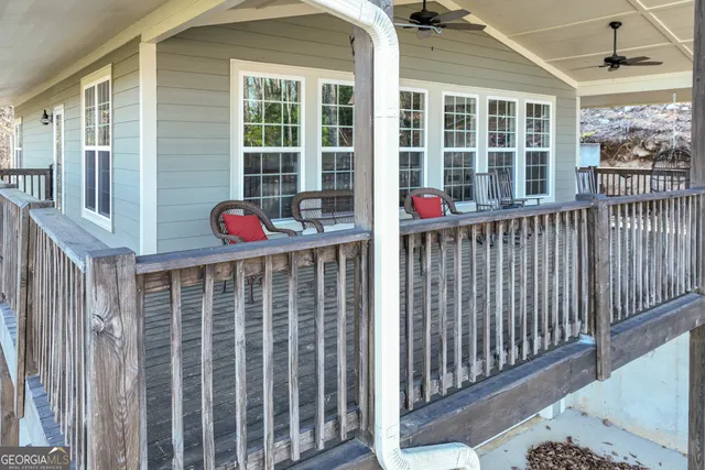 a front view of a house with a porch