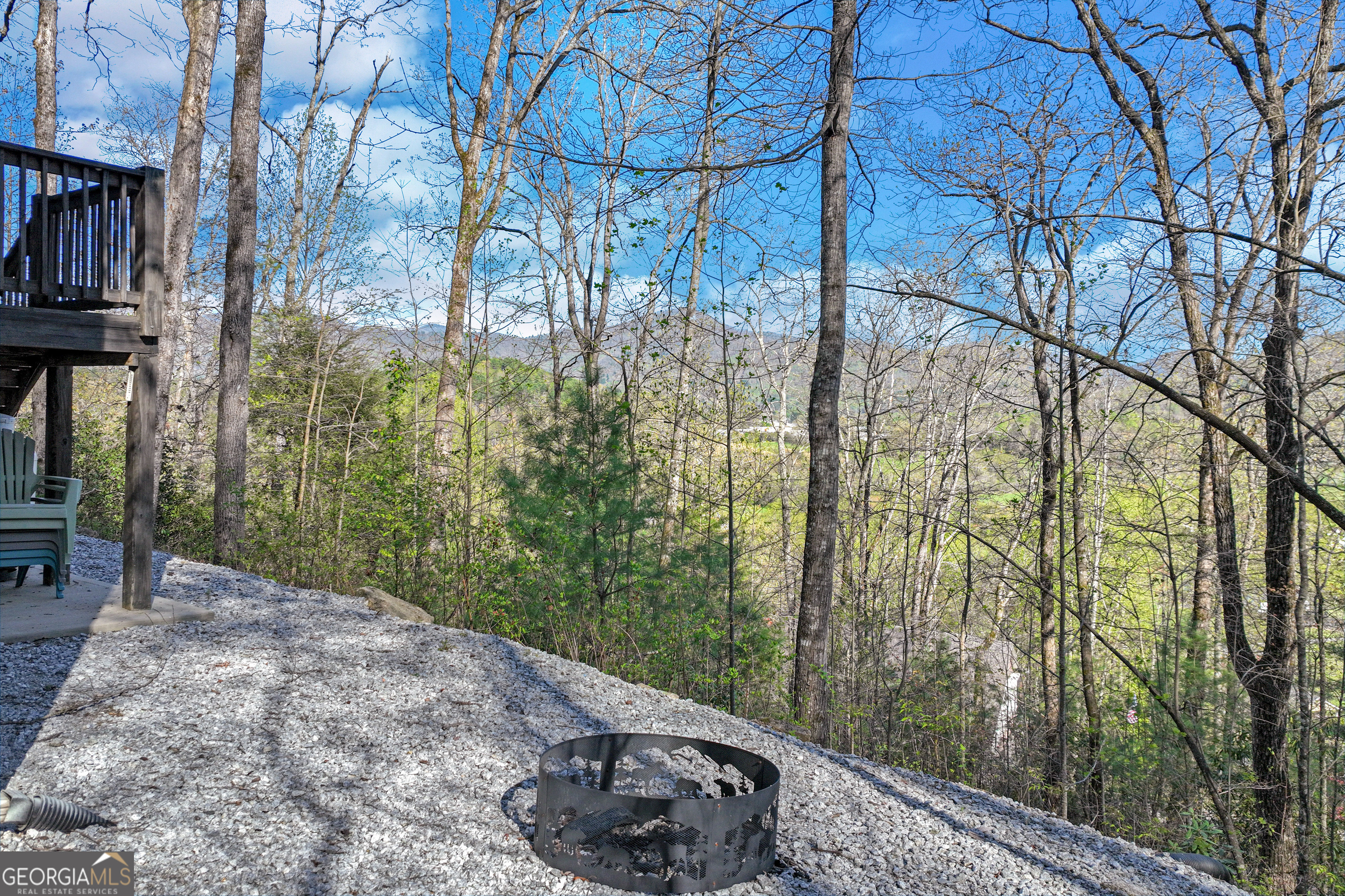 243 Degroff Lane Rabun Gap, GA 30568 - Photo 7 of 35 a view of a backyard of the house