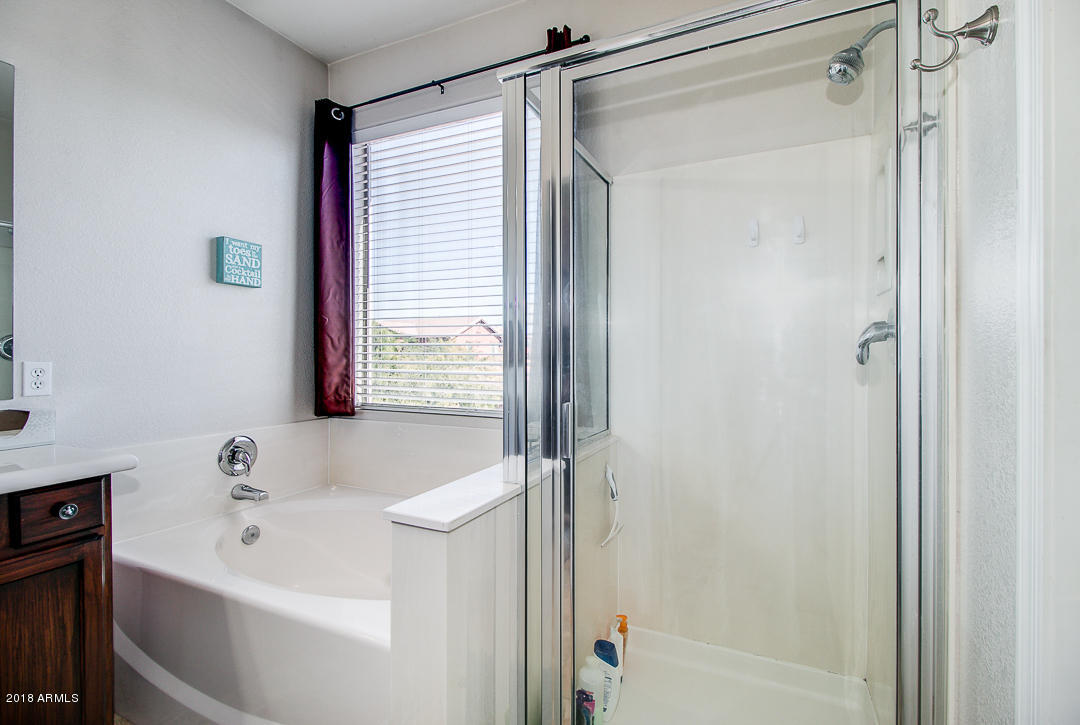 3954 East Morelos Street Gilbert, AZ 85295 - Photo 20 of 31 a bathroom with a bathtub and a shower