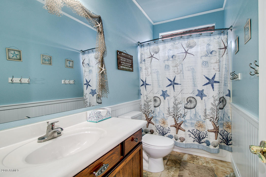 3954 East Morelos Street Gilbert, AZ 85295 - Photo 22 of 31 a bathroom with a sink and a mirror
