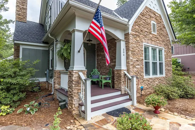 a front view of a house