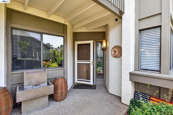 a view of a entryway door front of house