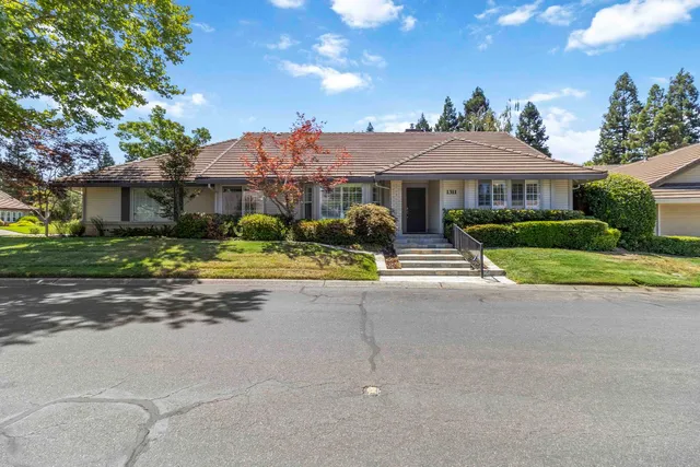 front view of house with a yard