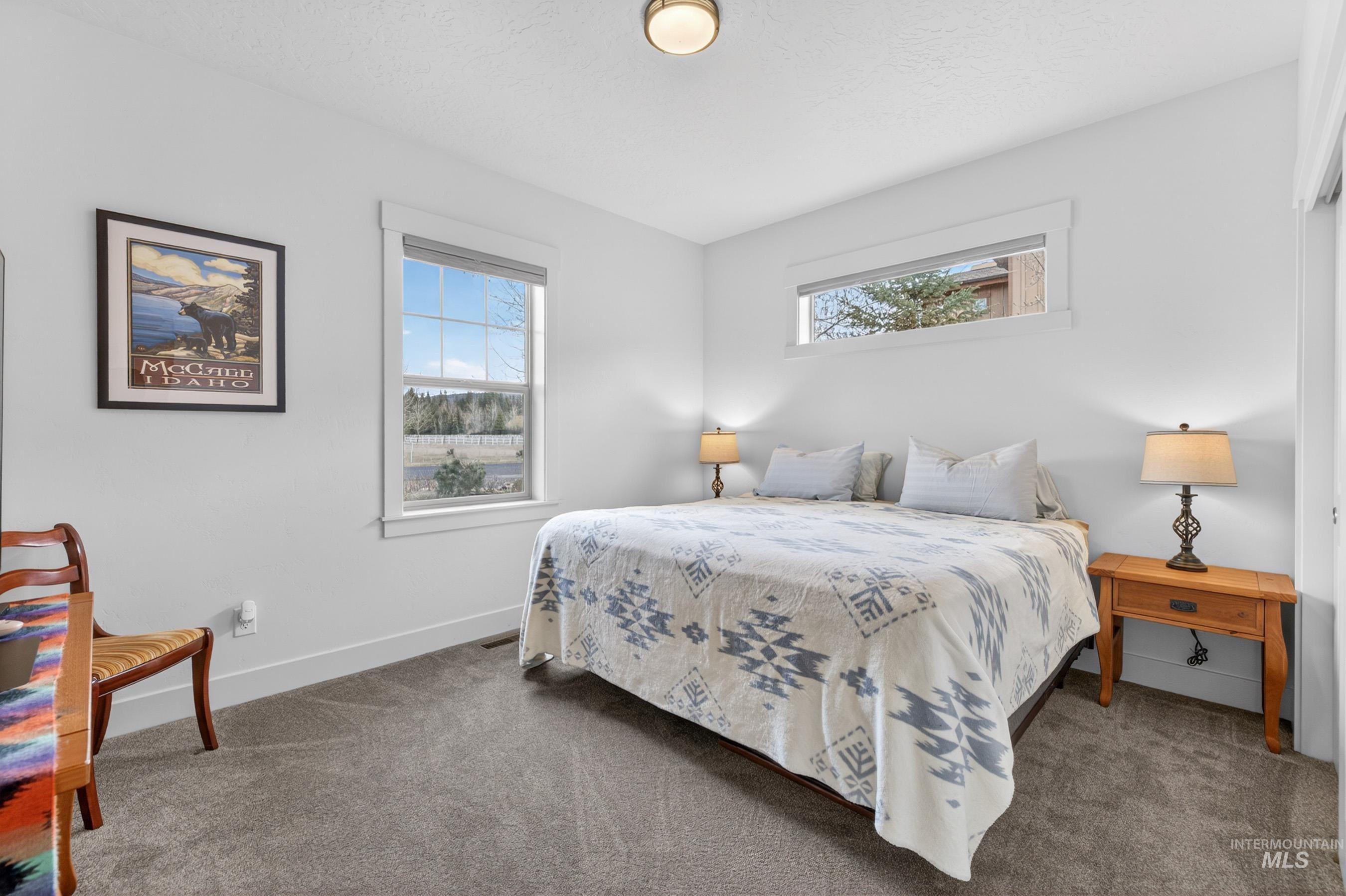 1126 Mo's Way McCall, ID 83638 - Photo 30 of 50 Bright bedroom with plush gray carpeting and white walls