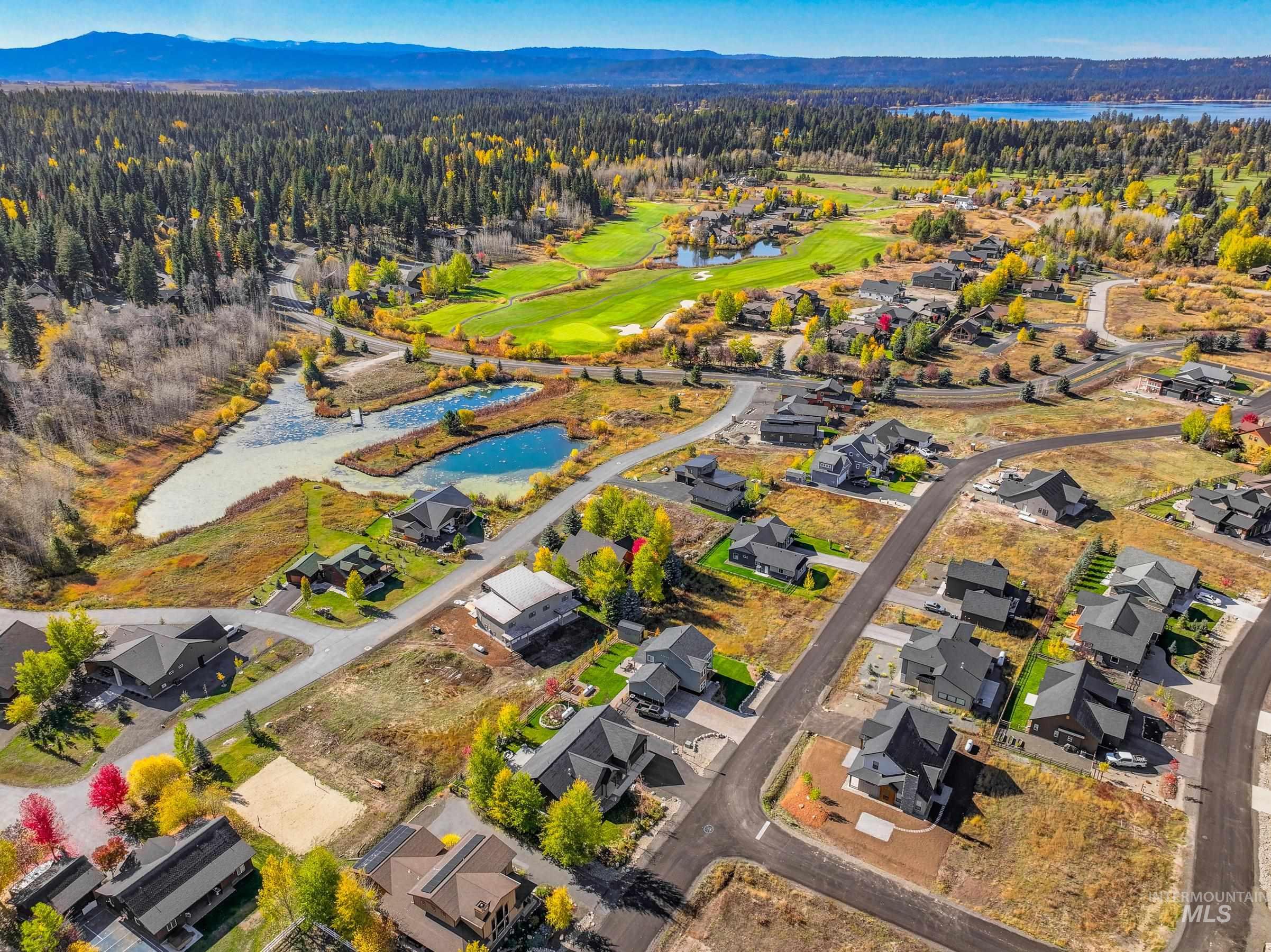 1126 Mo's Way McCall, ID 83638 - Photo 49 of 50 Aerial perspective showcasing a residential area with varied architectural styles, surrounded by mature trees