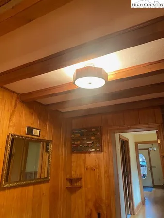 a view of a hallway with entryway