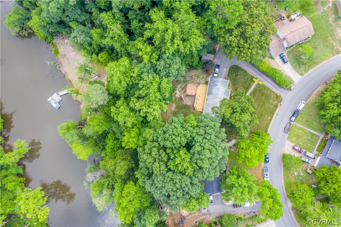 1319 Covington Road Colonial Heights, VA 23834 - Photo 5 of 44 an aerial view of a house with a yard and garden