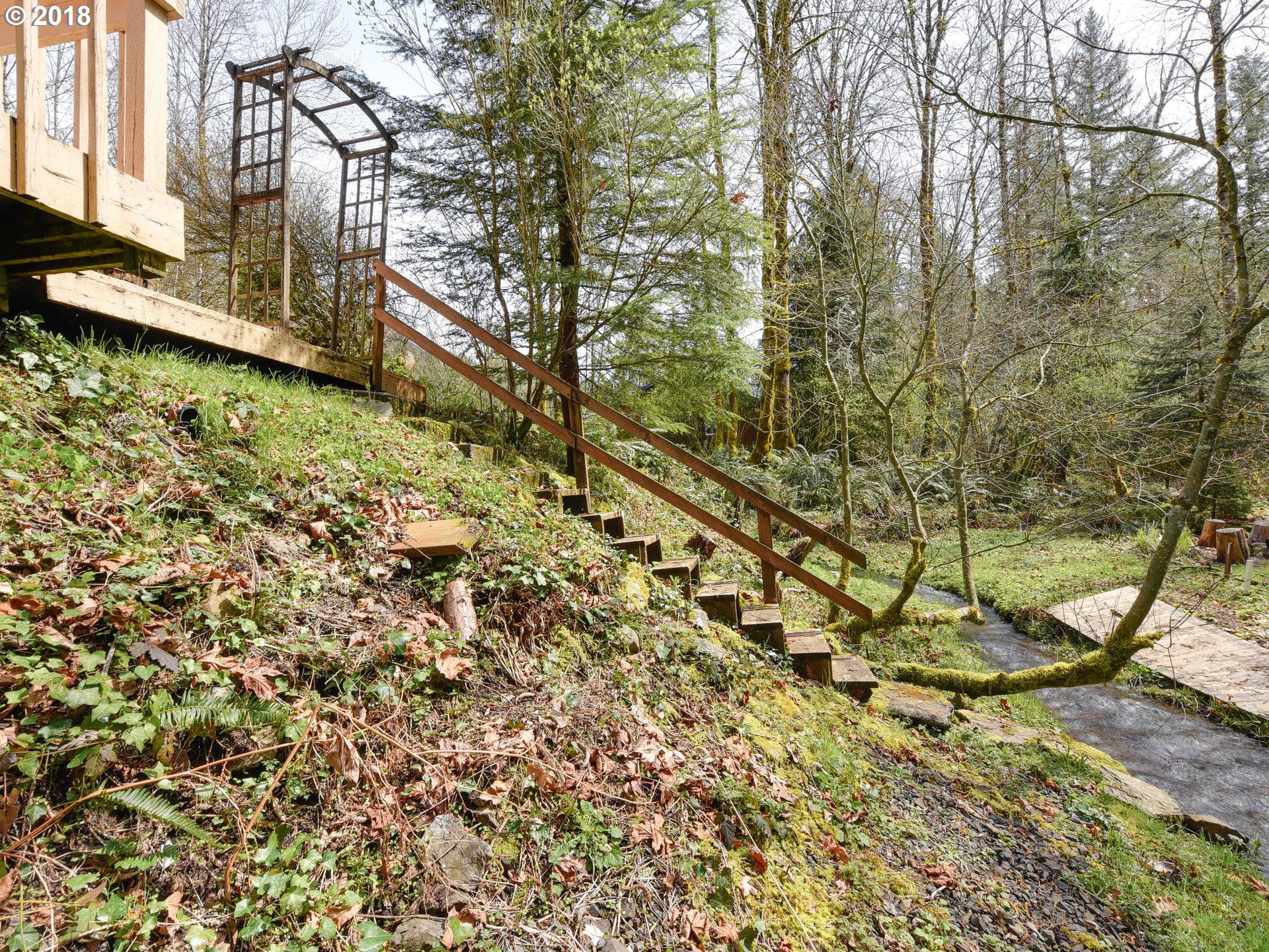21510 Hideway Lane Rhododendron, OR 97049 - Photo 27 of 32 a backyard of a house with lots of green space