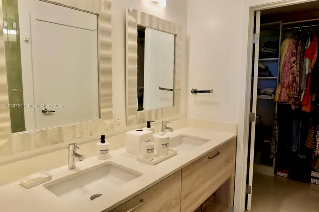 a view of a swimming pool with a garden