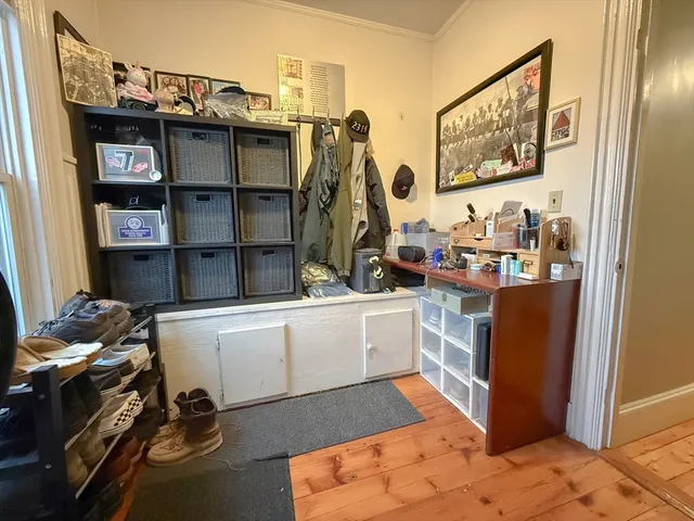 a room with storage and utility