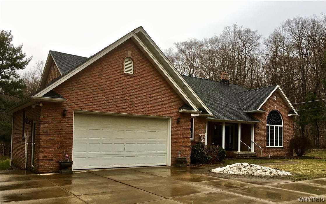 8660 Blanchard Road Colden, NY 14033 - Photo 1 of 1 1996 custom built brick home with concrete circula
