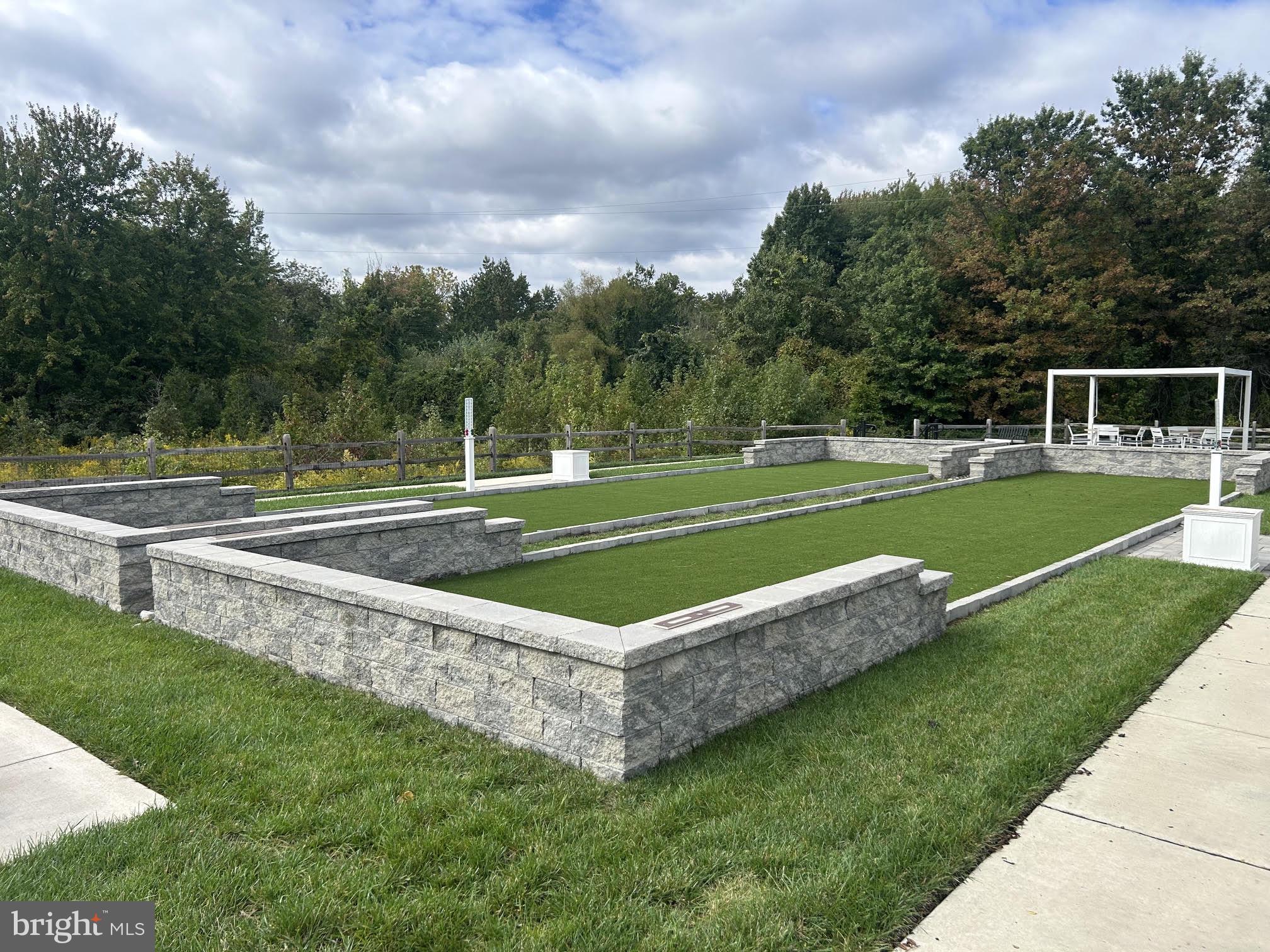 1736 Dobry Road Yardley, PA 19067 - Photo 7 of 7 Community Patio with Pergola & Bocce Ball Courts