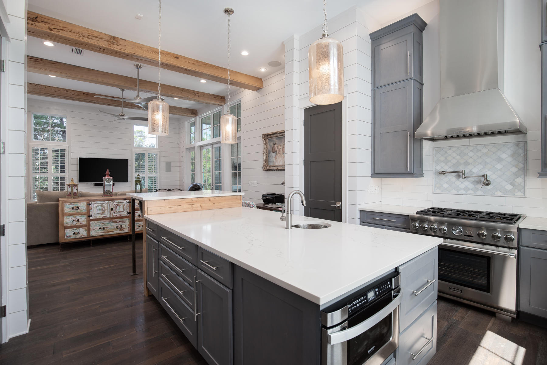 446 Morgans Trail Santa Rosa Beach, FL 32459 - Photo 17 of 49 a kitchen with a stove a sink and a refrigerator