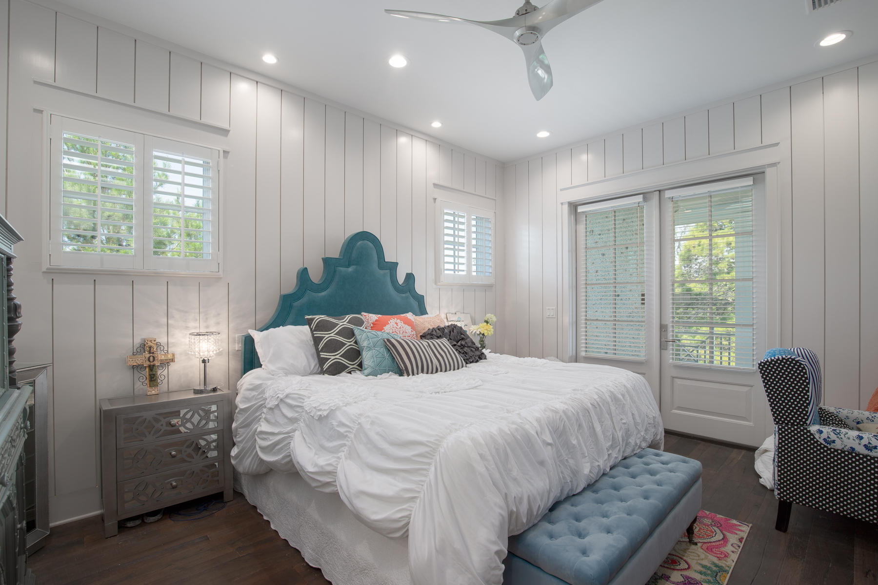 446 Morgans Trail Santa Rosa Beach, FL 32459 - Photo 27 of 49 a bedroom with a bed and a couch