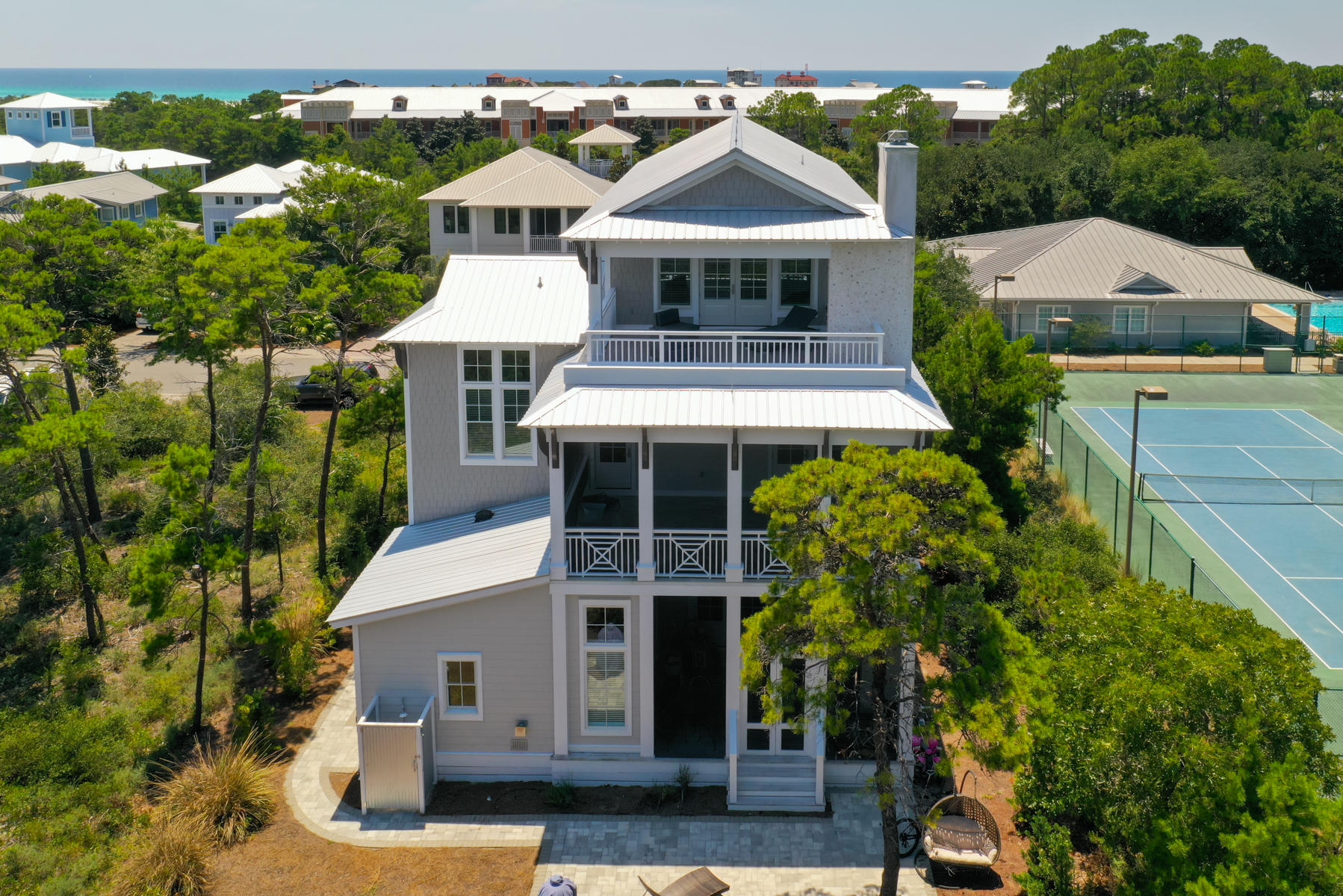 446 Morgans Trail Santa Rosa Beach, FL 32459 - Photo 4 of 49 a front view of a house with garden