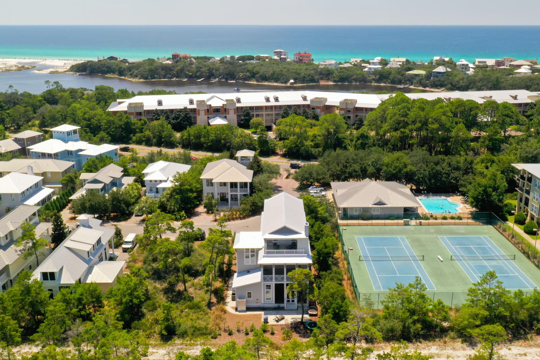 446 Morgans Trail Santa Rosa Beach, FL 32459 - Photo 46 of 49 an aerial view of multiple house