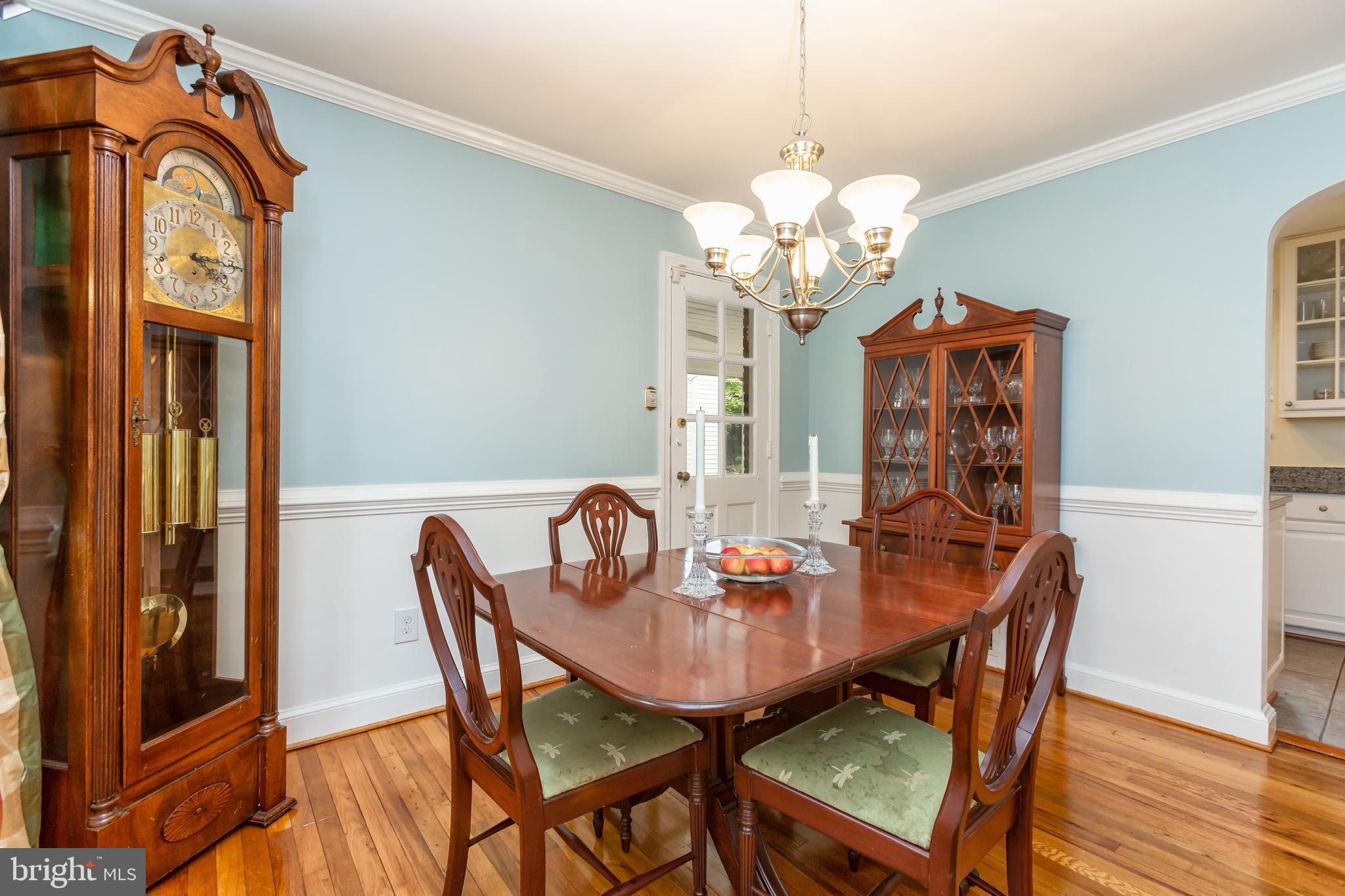 Formal Dining Room with chair rail