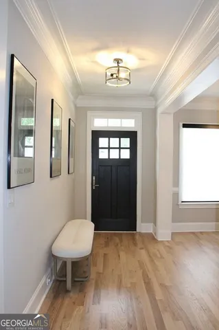 a dining table with chairs and a table