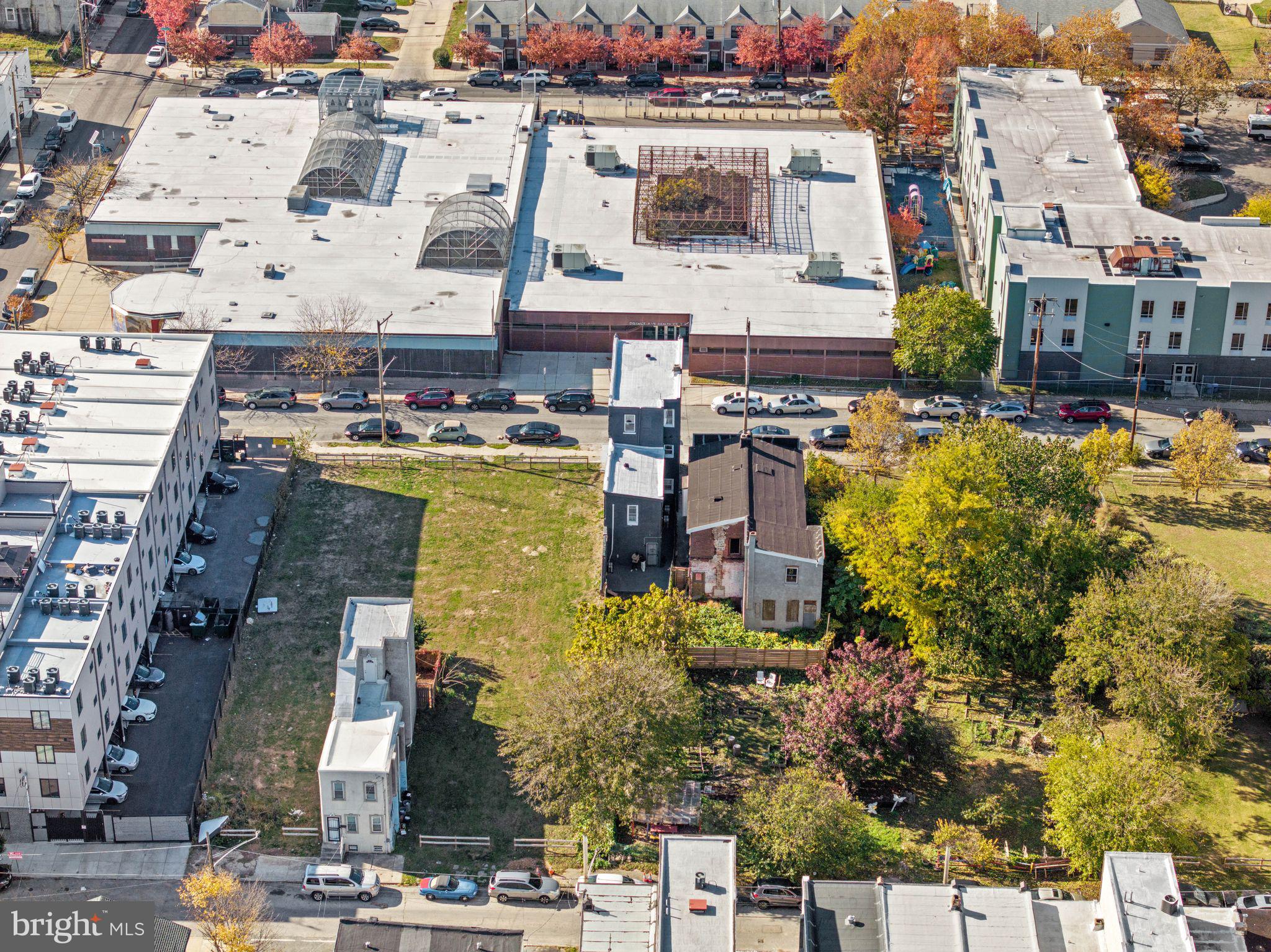 1923 North 20th Street, Unit 2 Philadelphia, PA 19121 - Photo 46 of 50 a aerial view of multi story residential apartment building with yard