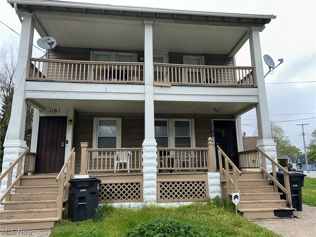 1187 Addison Road, Unit 4 Cleveland, OH 44103 - Photo 1 of 15 Two-story duplex with covered front porches on both levels