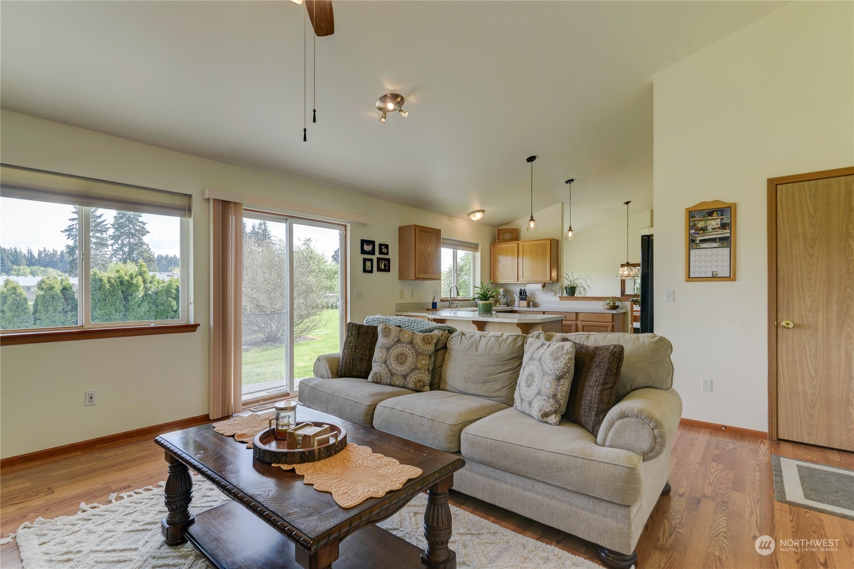 9425 180th Way Southwest Rochester, WA 98579 - Photo 20 of 37 a living room with furniture and a large window
