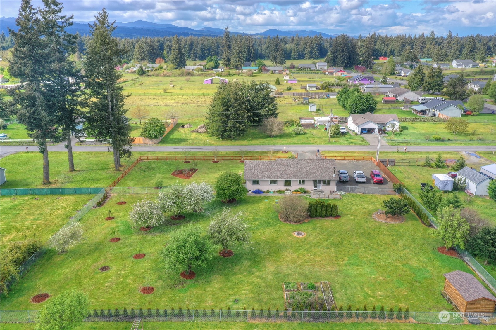 9425 180th Way Southwest Rochester, WA 98579 - Photo 32 of 37 a view of an outdoor space with a lake view