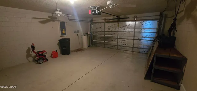 a view of a garage room