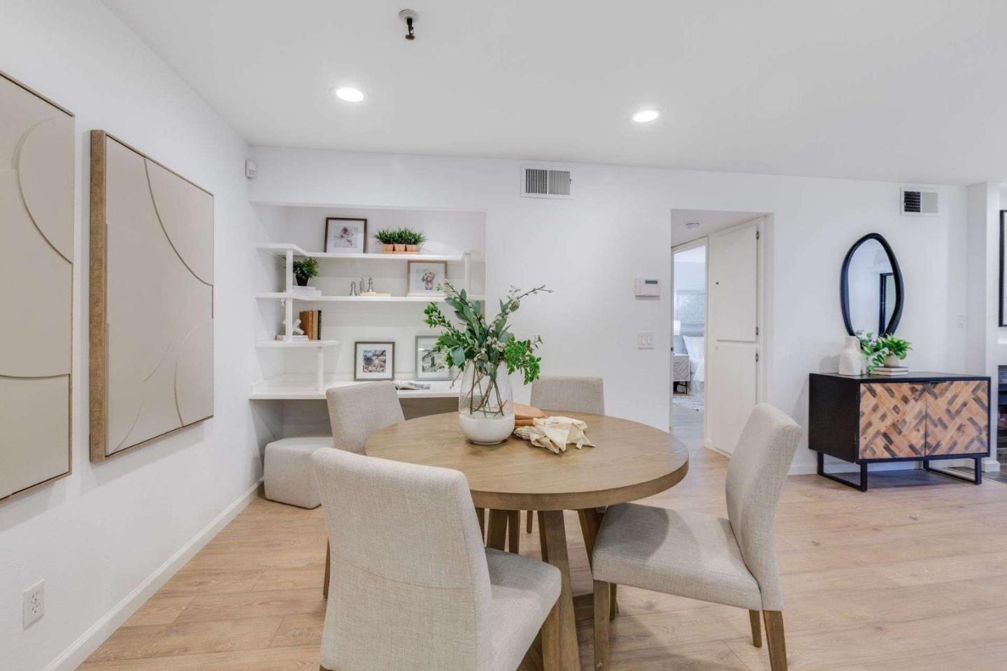 49 Showers Drive, Unit E152 Mountain View, CA 94040 - Photo 4 of 27 a dining room with furniture and window