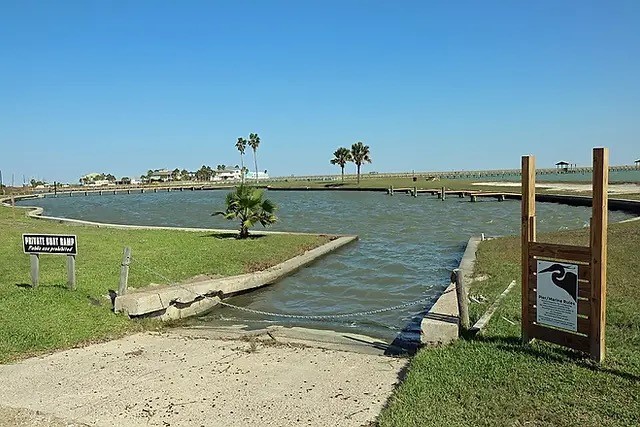 2003 North Fulton Beach Road, Unit 43 Rockport, TX 78382 - Photo 25 of 30 Private boat launch for residents. There is storage area on grounds for owner's boats.