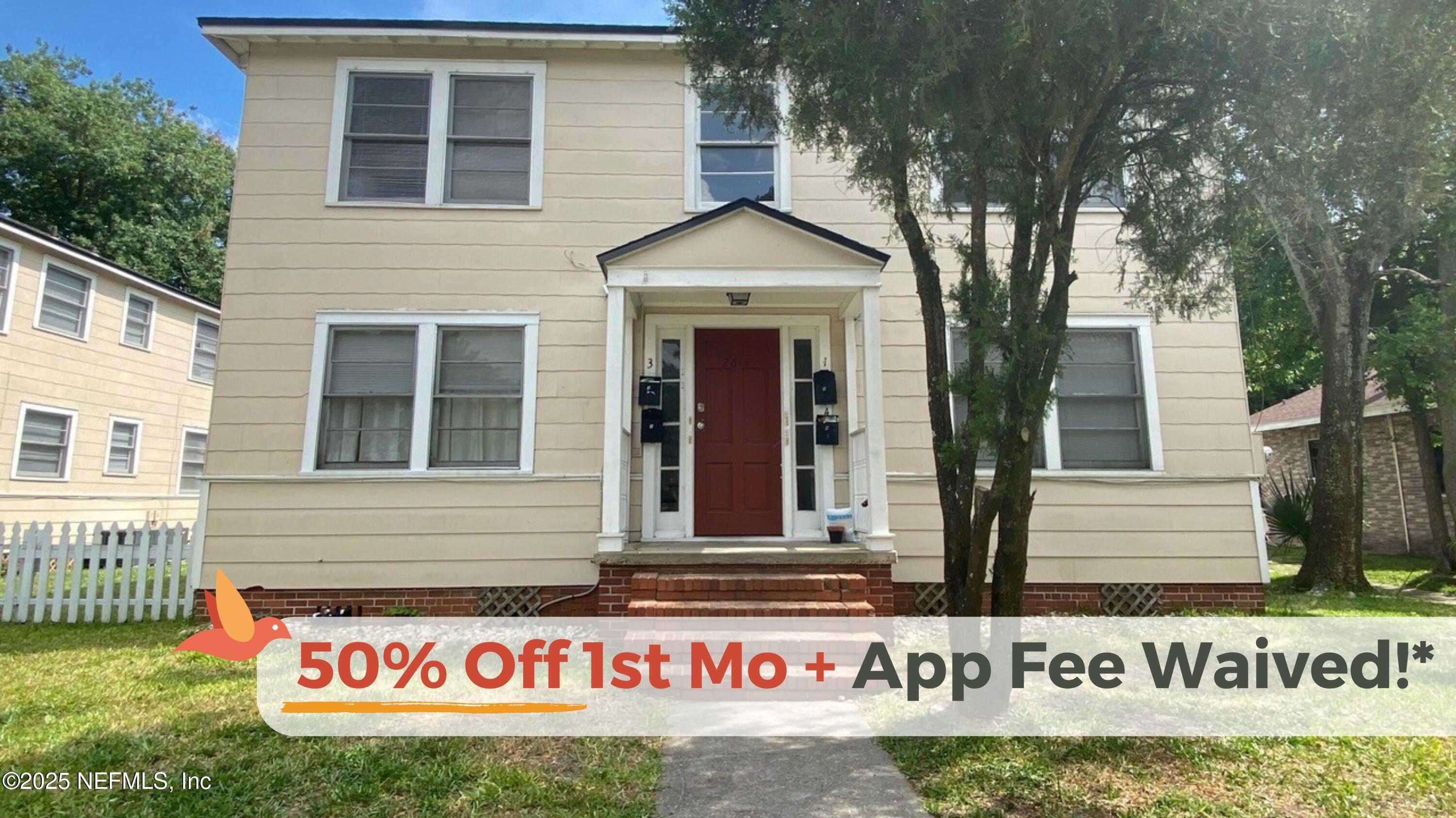 2614 College Street, Unit 1 Jacksonville, FL 32204 - Photo 17 of 17 a sign that is on a pole