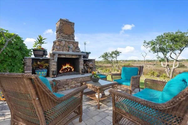 a view of an ocean and beach