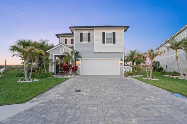 a view of a lake and mountain in the back