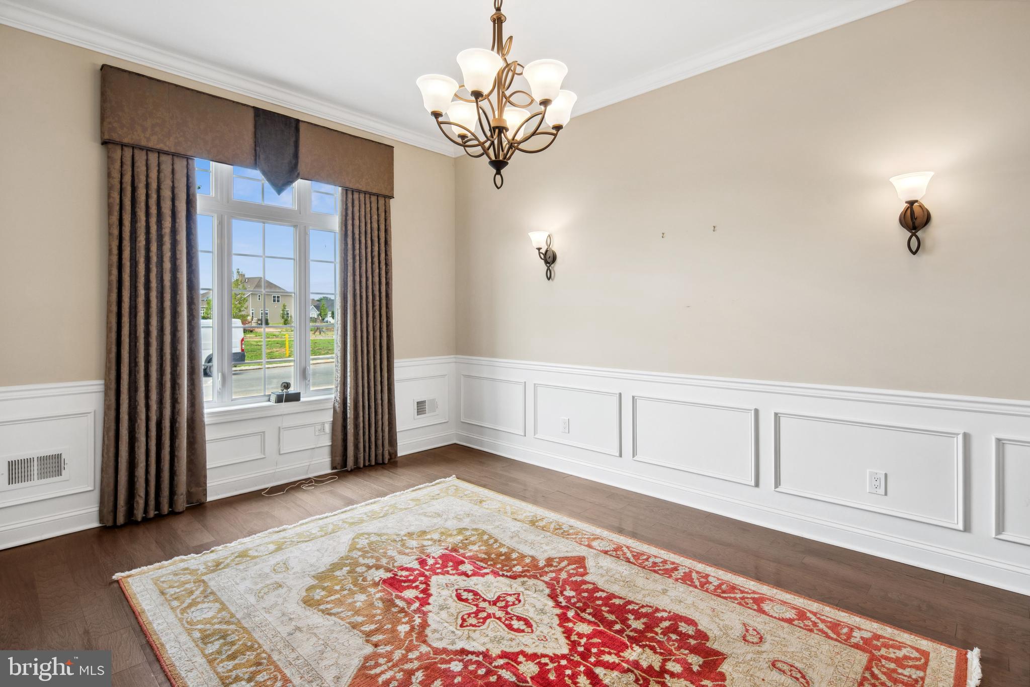 2 Samjan Circle Hightstown, NJ 08520 - Photo 22 of 36 a view of a chandelier fan and wooden floor in a room