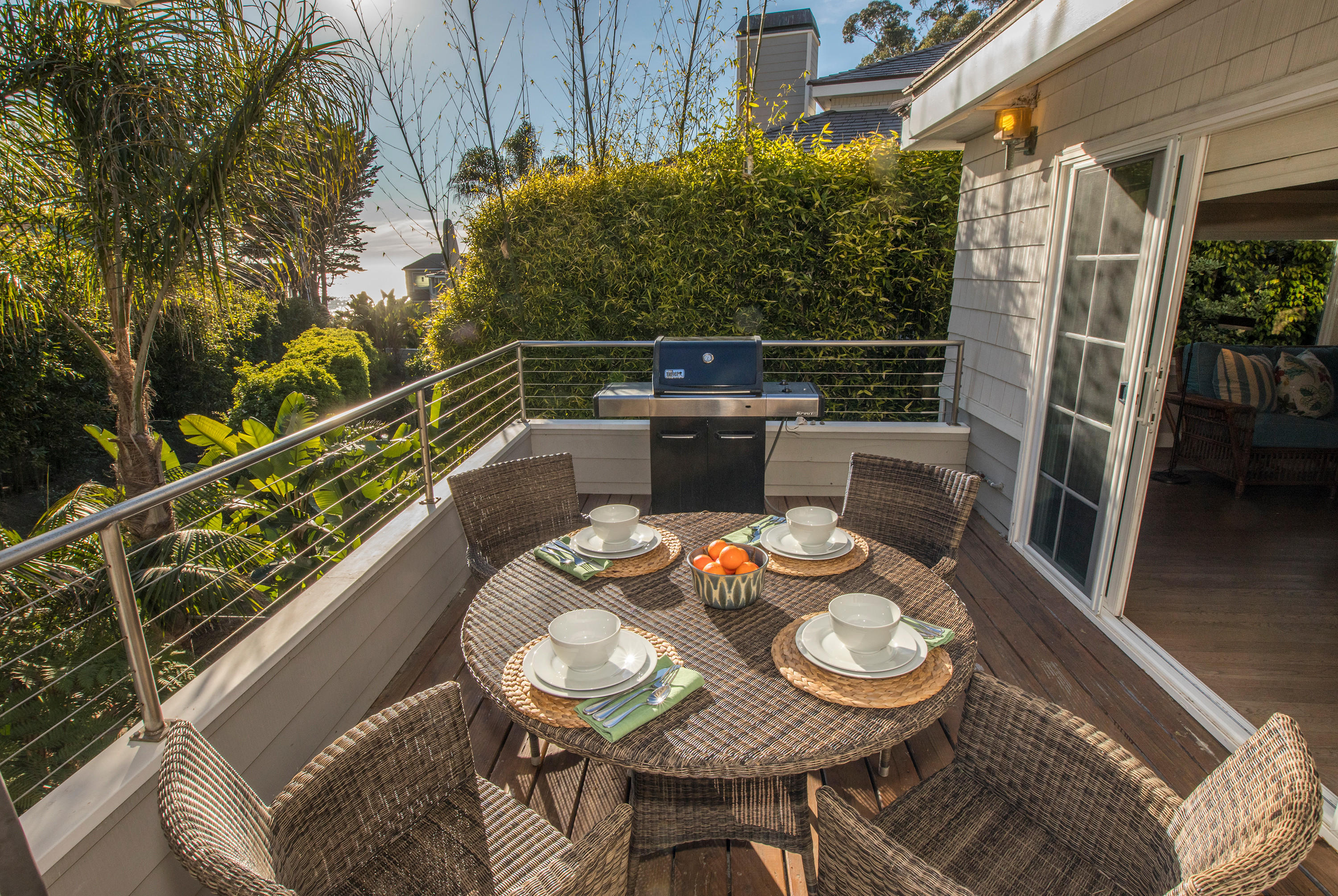 2 Rincon Point Lane Carpinteria, CA 93013 - Photo 21 of 31 a view of a balcony with furniture and wooden floor