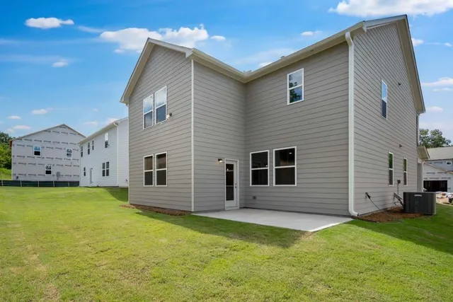 a backyard of a house