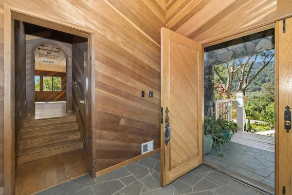 a view of front door