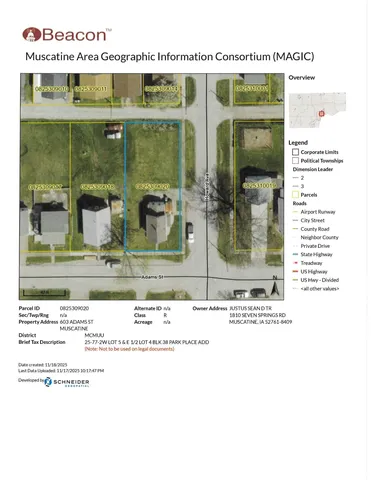 $95,000 | 603 Adams Street, Muscatine, IA 52761
