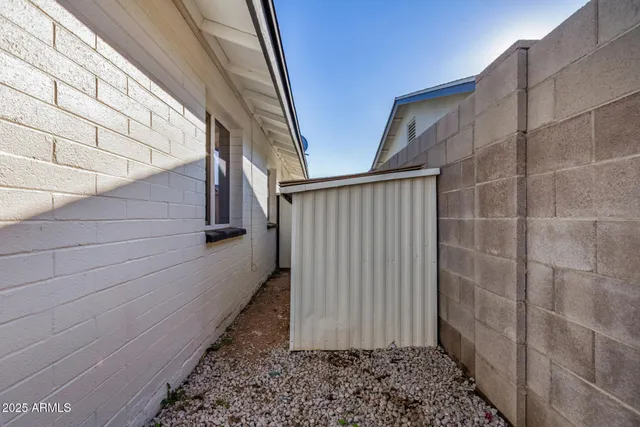 a view of a door of the house