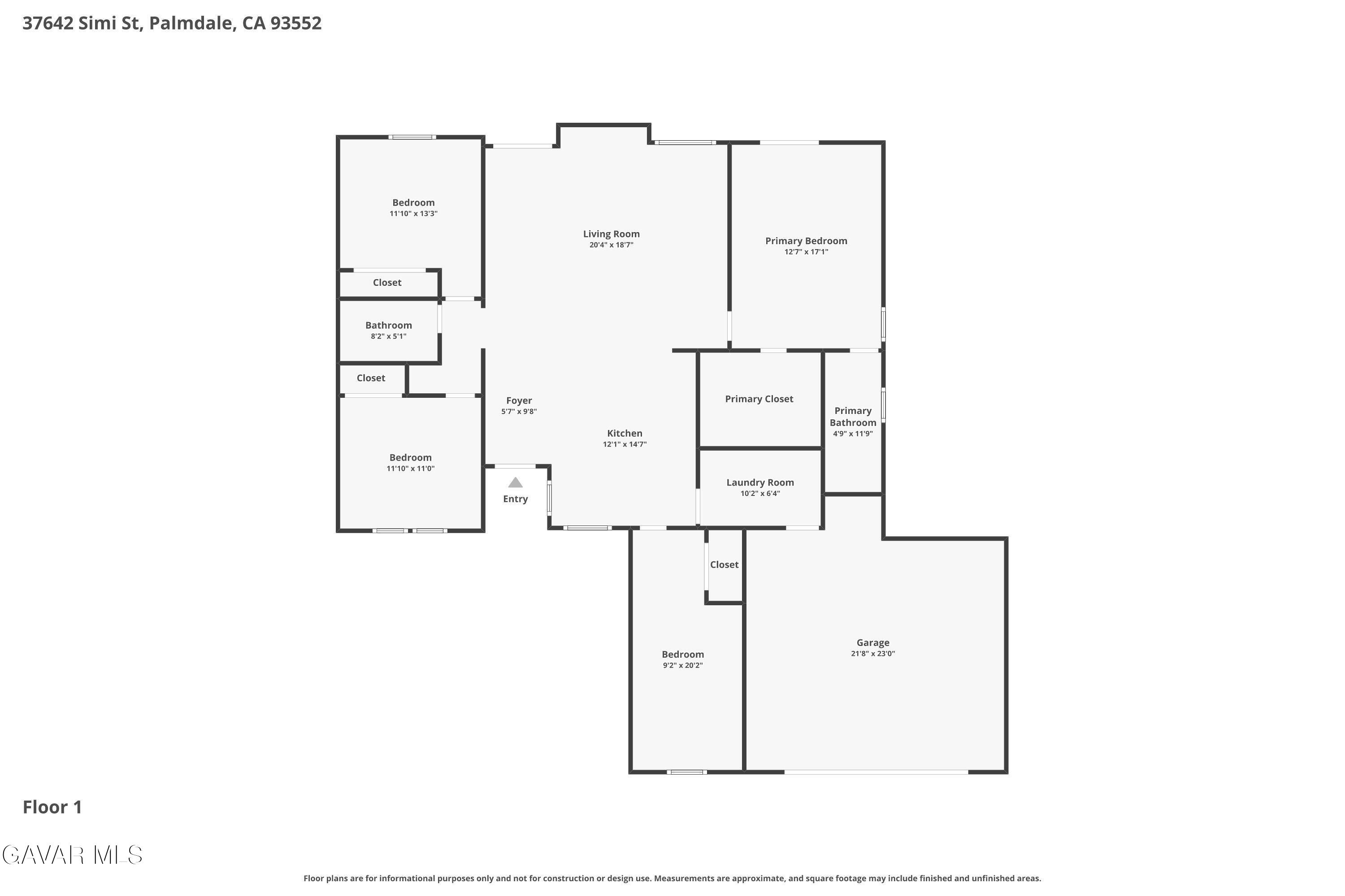 37642 Simi Street Palmdale, CA 93552 - Photo 41 of 41 1. Simi St Floor-1 15